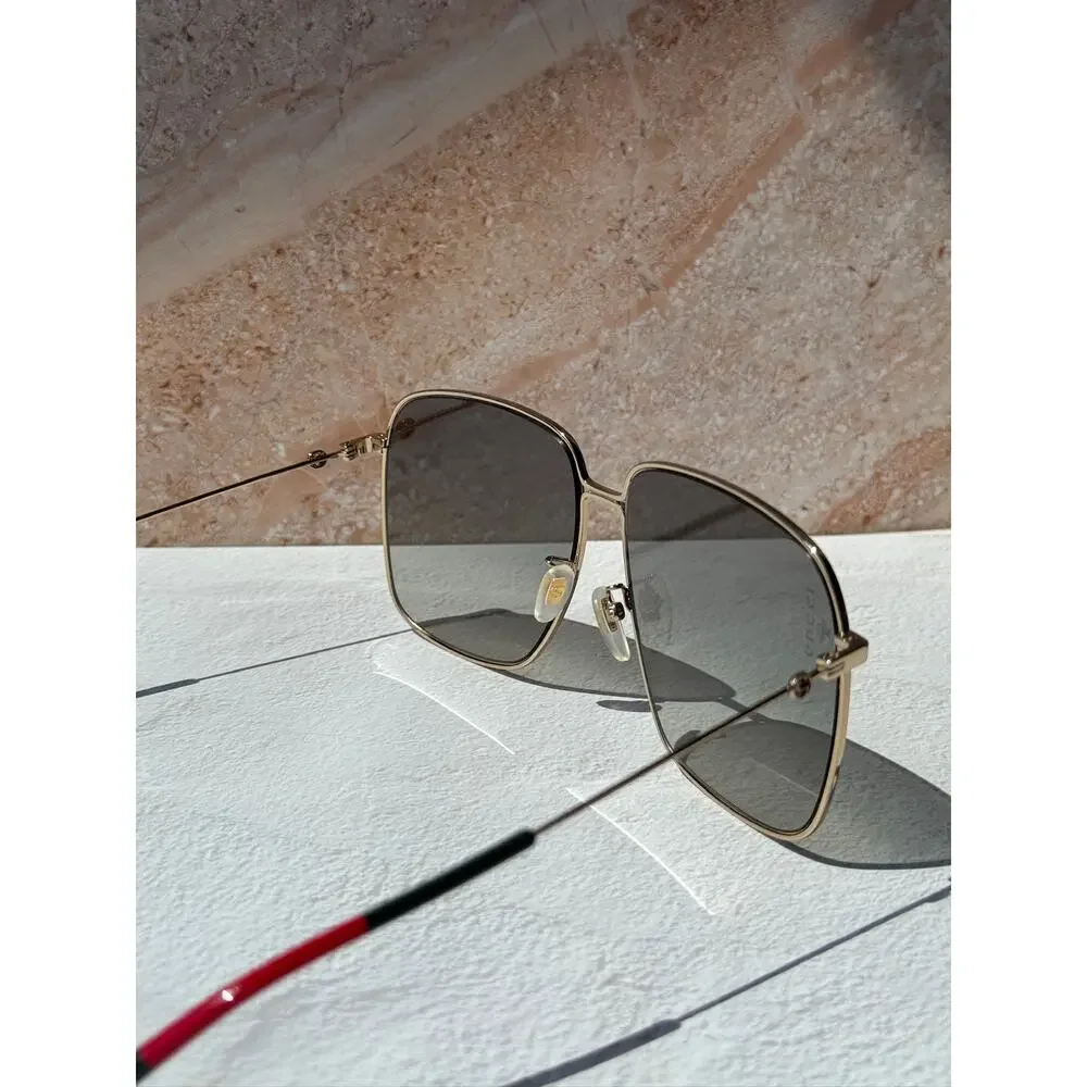 NEW Gucci GG0394S Black Oversized Square Sunglasses RARE - Picture 7 of 9